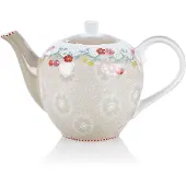 Pip studio Floral Cherry theepot - klein - khaki