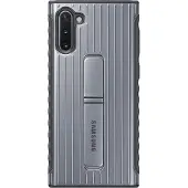 Samsung Galaxy Note 10 Protective Standing Back Cover Zilver