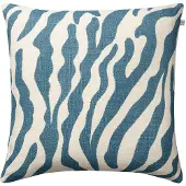 Chhatwal & Jonsson Zebra kussenhoes, 50x50 cm Hemelsblauw