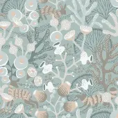 Boråstapeter Vliesbehang 1459 - Swedish Designers - Dieren Groen - 53cm x 10.05m
