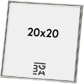 Walther design WD220S Wissellijst Papierformaat: 20 x 20 cm (b x h) 20 cm x 20 cm Zilver