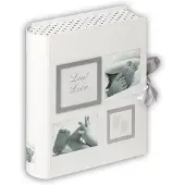 Walther design Design FB-173 Little Foot - Baby Bewaarbox - Formaat 29 x 34 x 9 cm - Wit/Grijs