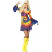 Smiffy 1960's Tie Dye kostuum vrouw