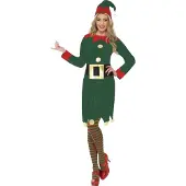 Smiffy Elf verkleedkleding vrouw