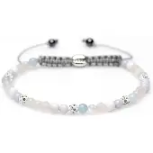 Karma Armband Spiral Iris White Crystal