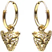 Karma Jewelry gold plated oorbellen Leopard female