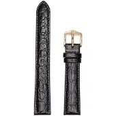 Hirsch Strap Crocograin M 12302850-1-12 (Bandbreedte: 12 mm)