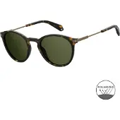 Polaroid Ronde Unisex Matte Havana Groen Gepolariseerd PLD 2062/S