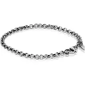 Zinzi zilveren jasseron armband 5mm breed 19cm ZIA1009