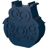 Blafre Lunchbox/Brooddoos Uil Donkerblauw