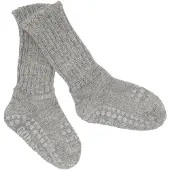 GoBabyGo Sokken - Anti-Slip - Wol - Grijs Gevlekt - - 17/19 - Sokken