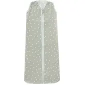 Little Lemonade baby slaapzak zomer grijs stip Grijs 70 cm