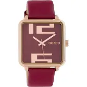 Oozoo Timepieces Burgundy horloge C10363 (35 mm)