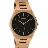 Oozoo Timepieces Rosegoudkleurig/Zwart horloge C10338 (40 mm)
