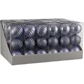 House of Seasons onbreekbare kerstballen lila 72 stuks dia in cm: 10