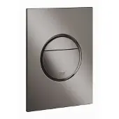 GROHE Nova Cosmopolitan S Bedieningspaneel Toilet - Verticaal - Dual Flush - Eco - Hard graphite (glanzend antraciet) - Slank formaat