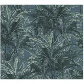 Living Walls Vliesbehang 36480-1 palmen blauw/groen