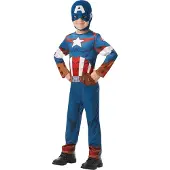 Marvel Déguisement Captain America Garçon 7/8 Ans Bleu I-640832l 7/8 ANS - I-640832L