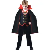 Amscan kostuum Dracula zwart/rood jongens 6-8 jaar