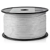 Nedis Mini Coax coaxkabel op haspel voor binnen / wit - 100 meter