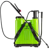 Verto 15G508, rugzak-tuinspray, 20 liter, zwart, groen, 3,5 bar, voor binnen- en buitengebruik