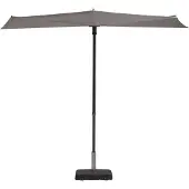 Madison Parasol Sun Wave Pe Light Grey Grade 6 (150 x 270 cm)