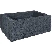 Gardenlux 2 stuks! Ridgeflor groot zwart 60x40x25 cm