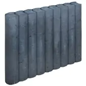 Gardenlux 3 stuks! Rondo palissade zwart 8x50x50 cm