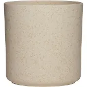 Hakbijl Glass Hakbijl Plantenpot Cindy - wit - keramiek - cilinder - D17 x H17 cm - Plantenpotten