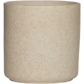 Hakbijl Glass Hakbijl Plantenpot Cindy - wit - keramiek - cilinder - D13 x H13 cm - Plantenpotten