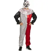 Boland Psycho Clown kostuum heren zwart/rood/wit maat M/L