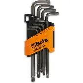 Beta 97BTX/SC8 Stiftsleutelset | Torx | Kogekop | 8-Delig | Houder - 000970164