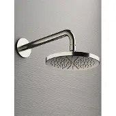 Hotbath Cobber M441W Hoofddouche 20cm Met Wandarm Chroom - Messing - Kranen, Douchekranen, Hoofddouches - 8719638614030 - Kranen, Douchekranen, Hoofddouches