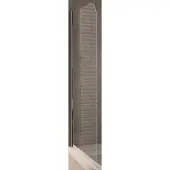 Bruynzeel Cilo badwand 85x145cm links of rechts te monteren zilver glans helder glas