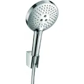 Hansgrohe Raindance Select s120 porters badset met doucheslang 160 cm. Chroom-Wit