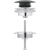 GROHE afvoergarnituur push open zwart