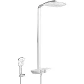 Hansa Emotion - Wellfit doucheset met thermostaat, 36x22 cm, wit/chroom 5865017282
