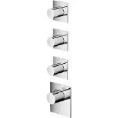 Hotbath Mate MHRQ3 High Flow Thermostaat Met 3 Stopkranen Chroom - Kranen, Douchekranen, Inbouw Douchekranen - 8719638615815 - Kranen, Douchekranen, Inbouw douchekranen