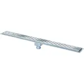 Van den berg afvoergoot 90cm met flens onderafvoer 50 mm RVS