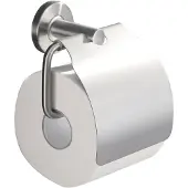 Wiesbaden 304 toiletrolhouder met klep RVS