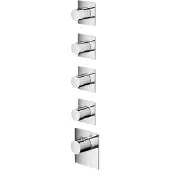 Hotbath Mate MHRQ4 High Flow Thermostaat Met 4 Stopkranen Geborsteld Nikkel - Kranen, Douchekranen, Inbouw Douchekranen - 8719638615846 - Kranen, Douchekranen, Inbouw douchekranen