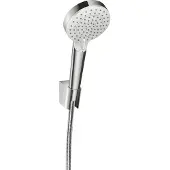 Hansgrohe crometta 2 stralen doucheset met slang ecosmart 160 cm wit/chroom