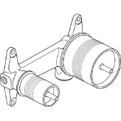 Ideal standard inbouwdeel voor 2 gats wandkraan chroom A5948NU