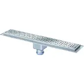 Van den berg afvoergoot 60cm met flens onderafvoer 50 mm RVS