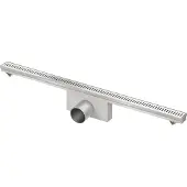 Van den berg Perfect Line douchegoot 900x35 mm met rooster RVS