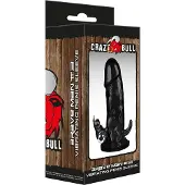Crazy Bull Cockring Vibrator Brave Man 3 Zwart 18 cm