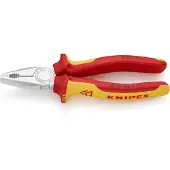 Knipex VDE-combitang 180 mm kop verchroomd