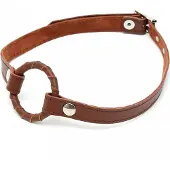 Rimba Mondknevel met O-Ring Bruin Leer