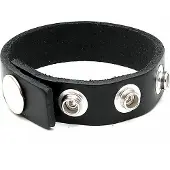 Rimba - Penis Strap - Cockring Van Leer - Met Drukknopen - Extra Stevig Leer