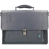 Piquadro P16 aktetas 41 cm met laptopvak grijs